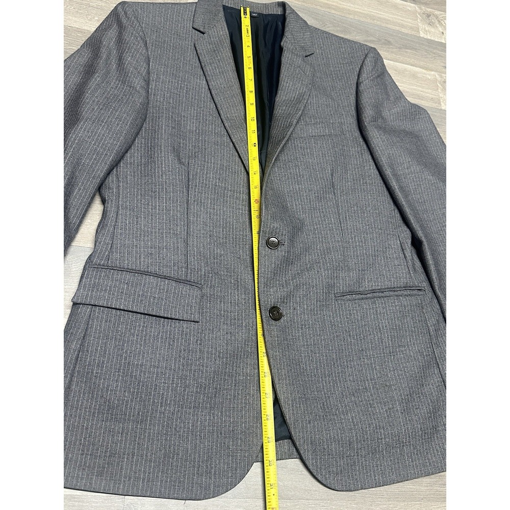 J.Crew Thompson Suit Jacket Formal WOOL Gray 2 Button Front Men's Size 40R - Picture 9 of 9